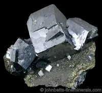 Galena with Dolomite, Chalcopyrite.