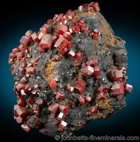Vanadinite on Goethite