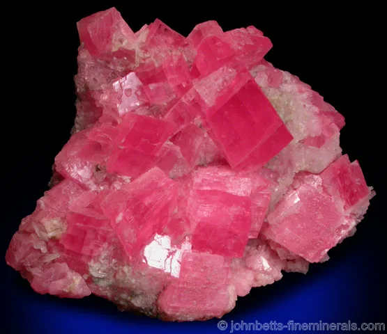 Rhodochrosite on Quartz