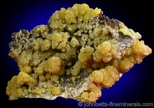 Yellow to Brown Mimetite Spheres