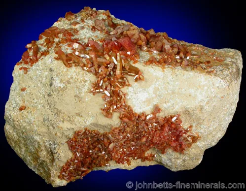 Small Vanadinite Crystal Cluster