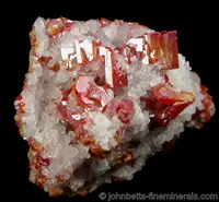 Vanadinite in Calcite