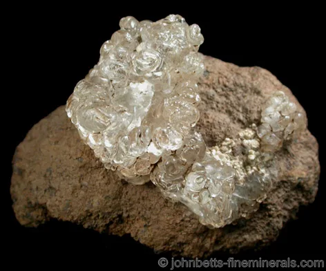 Colorless Hyalite on Matrix