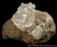 Colorless Hyalite on Matrix