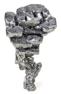 Stacked Acanthite on Stem