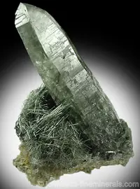 Actinolite Needles with Quartz
