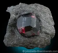 Almandine in Schist Matrix