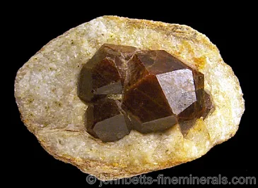 Almandine in Quartz Nodule