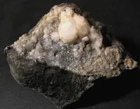 Analcime Crystals on Matrix