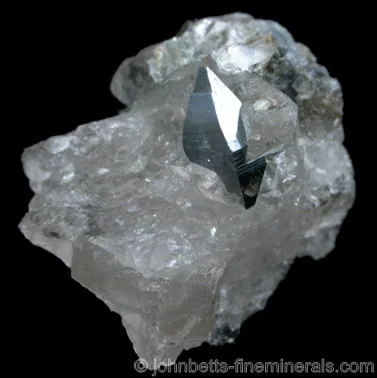 Dipyramidal Anatase In Quartz