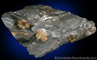 Peach Chiastolites in Matrix