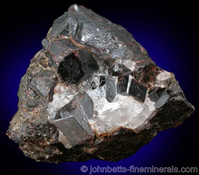 Andradite on Milky Quartz