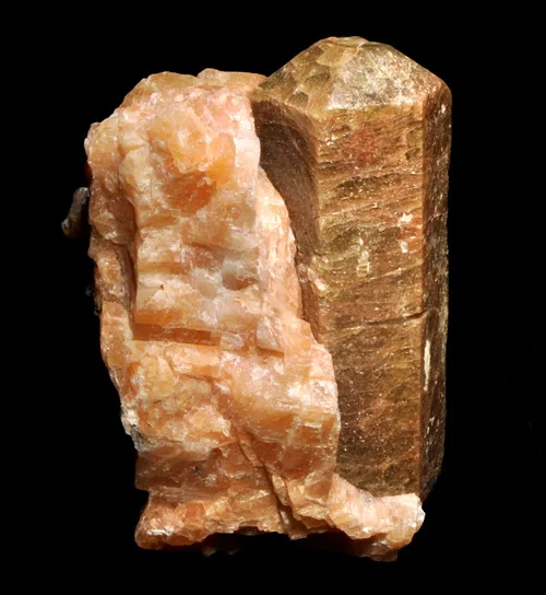Large Apatite in Calcite