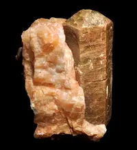 Large Apatite in Calcite