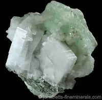 Tabular Apophyllite with Prehnite