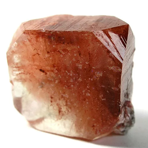 Single Red Apophyllite Crystal