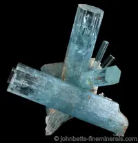 Intersecting Aquamarine Crystals