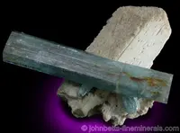 Deep Aquamarine on Microcline
