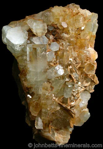 Aquamarine Crystals on Matrix