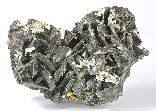 Axinite with Chlorite Coating