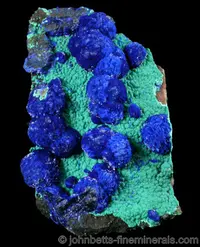 Azurite on Malachite