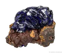 Azurite on Limonite