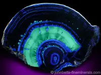 Banded Azurite & Malachite Slice