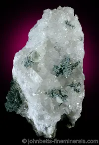Babingtonite Rosettes on Quartz