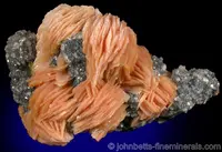 Barite and Cerussite over Galena
