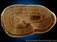 Polished Barite Stalactite Section