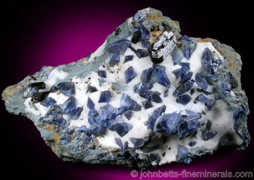 Benitoite, Neptunite, and Natrolite