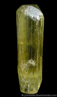 Elongated Heliodor Crystal
