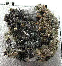 Acicular Bismuthinite Crystals