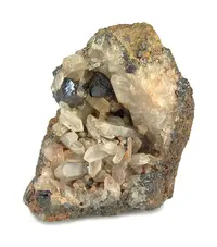 Brookite Crystals in Quartz