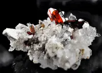 Sharp Brookite on Quartz