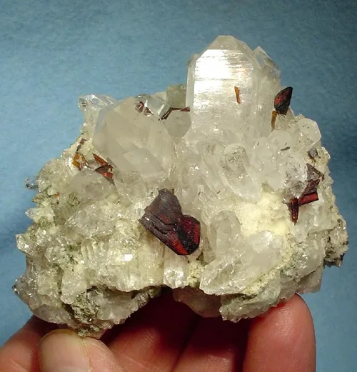 Brookite in Quartz