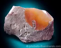 Orange Fire Opal in Matrix