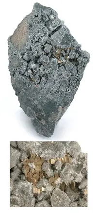 Platy Calaverite in Matrix