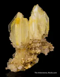 Yellow Cerussite Twins