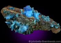 Chalcanthite Crystals on Matrix