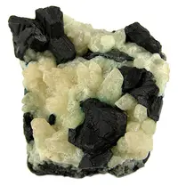 Chalcocite with Chrysocolla on Calcite