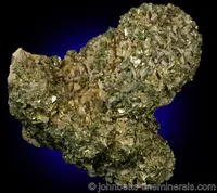 Grainy Chalcopyrite Coating Dolomite