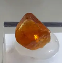 Transparent Orange Clinohumite Crystal