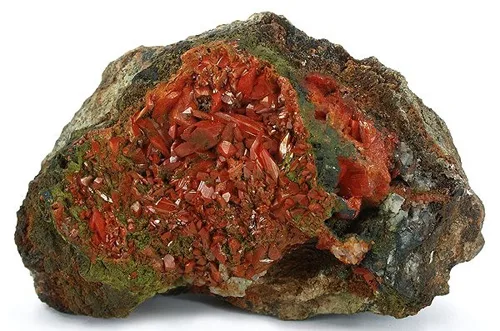 Crocoite with Vauquelinite