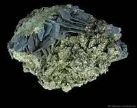 Covellite Crystals with Pyrite