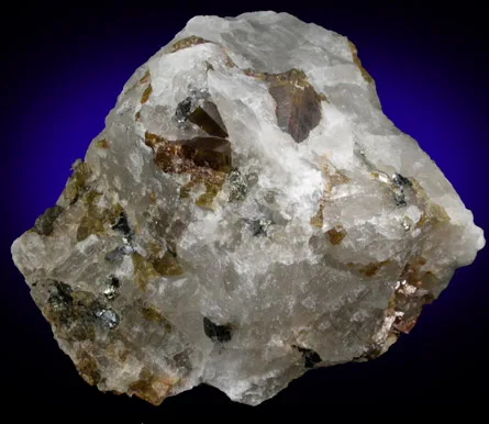 Cryolite with Siderite and Sphalerite