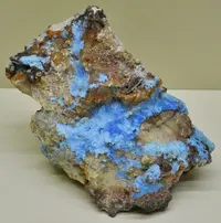 Cyanotrichite Needles in Matrix
