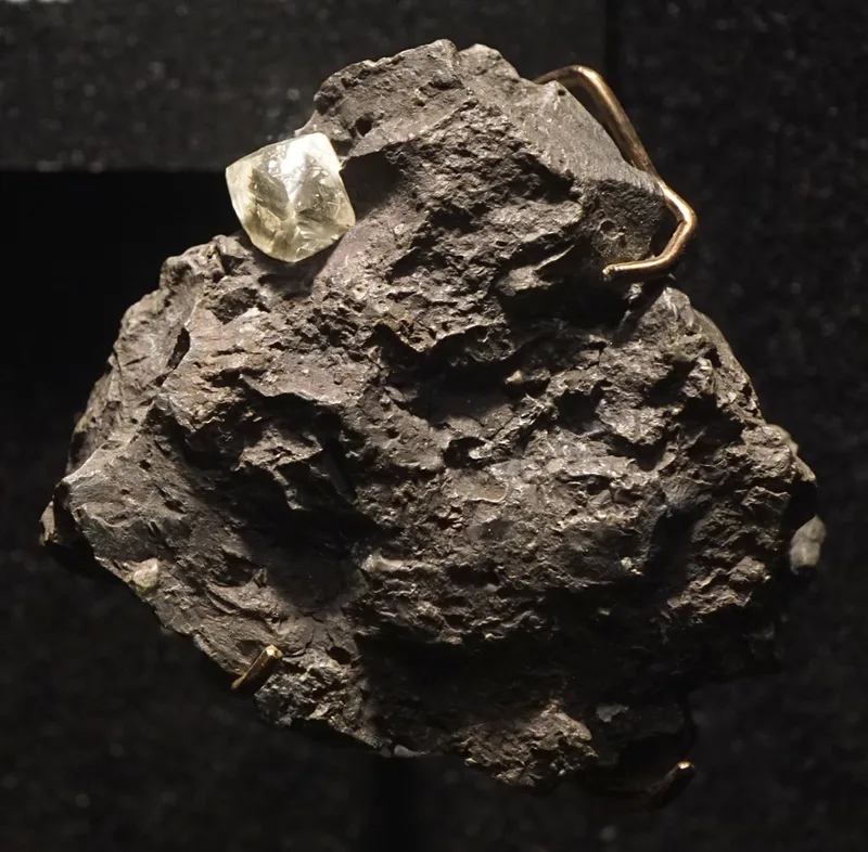 Diamond Crystal in Kimberlite Matrix