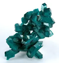 Intergrown Dioptase Crystal Cluster