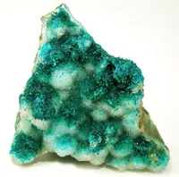 Dioptase with Drusy Quartz